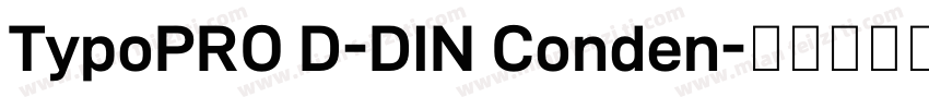 TypoPRO D-DIN Conden字体转换